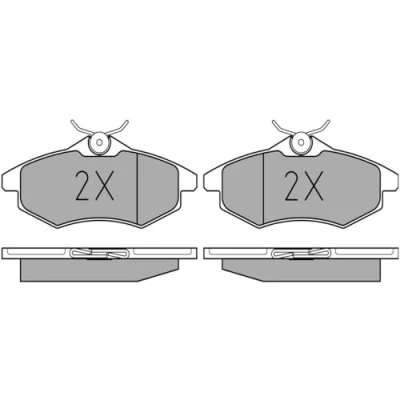 Abbildung von MEYLE 025 234 0719 Bremsbelagsatz ORIGINAL Quality Vorderachse exkl. Verschleißwarnkontakt mit Anti Quietsch Blech CITROËN: C2 Schrägheck