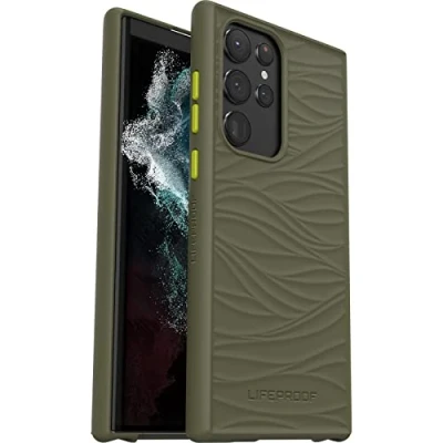 Abbildung von LifeProof Wake Hülle für Samsung Galaxy S22 Ultra, stoßfest, Sturzschutz bis 2 Meter, schlanke schützende Hülle, Nachhaltig hergestellt aus recyceltem Ozeanplastik, Grün