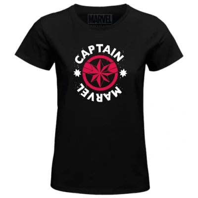 Abbildung von Marvel Damen womavlsts005 T Shirt, Schwarz, Small