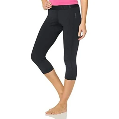 Abbildung von Reebok WOR Capri B86320 Damen Sporthose / Caprihose Trainingshose Schwarz L