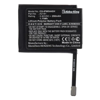 Abbildung von Akku kompatibel mit Apple A2181 Li Polymer 296mAh für Watch Serie 5 44mm, SE 2 44mm