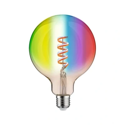 Abbildung von Paulmann 291:62 Filament 230V LED Globe Smart Home Zigbee 470lm 6,3W 2200 6500K RGBW+ dimmbar Gold