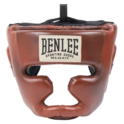 Abbildung von BENLEE Kopfschutz aus Leder Premium HEADGUARD Brown/Black/Beige L/XL