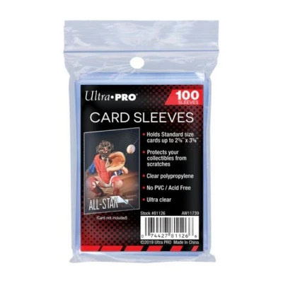 Abbildung von Ultra Pro Sammelkarte 100x Soft Sleeves Weiche Hüllen für Sammelkarten