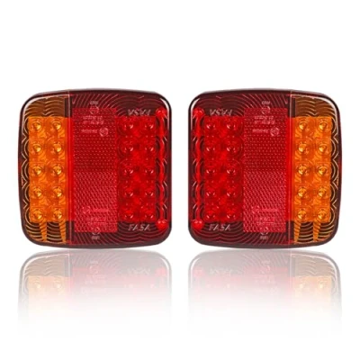 Abbildung von AOHEWEI LED Anhänger Rückleuchten Lkw Bremsleuchte 12V Blinklicht Anzeige Lampe Beleuchtung Hinten Wasserdicht für Wohnwagen Van Oder Traktor