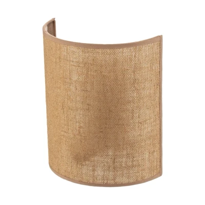 Abbildung von Euluna Wandleuchte Jute, braun, Textil, 24 cm hoch, E27