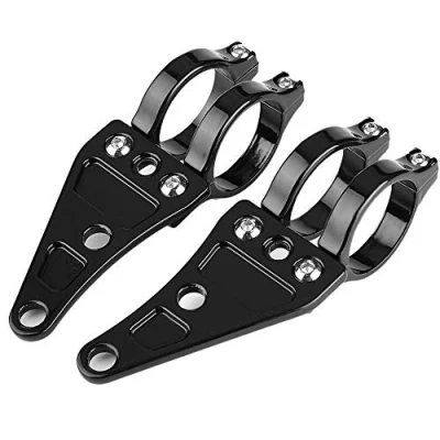Abbildung von Reminnbor Motorradscheinwerferhalterung 2 Stück Scheinwerferhalterung Klemmen Scheinwerferhalter Gabel 38 41 mm für Motorräder