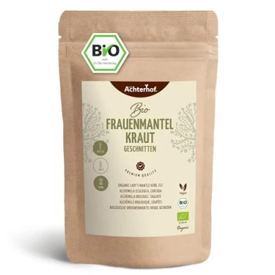 Abbildung von Frauenmantelkraut Bio 100g Frauenmantel Tee getrocknet und geschnitten aus kontrolliert biologischem Anbau naturrein ohne Zusätze vom Achterhof