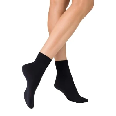 Abbildung von KUNERT Damen Socken Sensual Merino druckfreier Bund 150 DEN Marine 0360 35 38