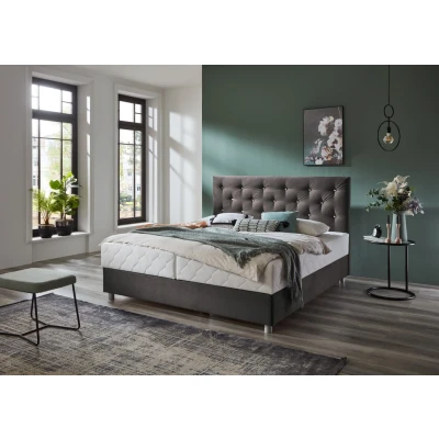 Abbildung von ATLANTIC home collection Boxbett &quot;CELIA&quot;, mit Taschen Federkernmatratze, Bettkasten und Strass Steinen