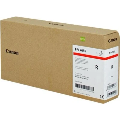 Abbildung von Canon Original PFI 706R Druckerpatrone rot 700ml