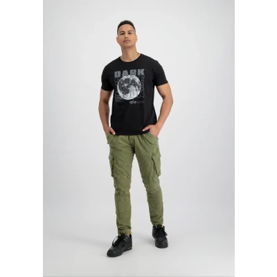 Abbildung von Alpha Industries Tshirt print, Herren, Größe: Medium, Black reflective