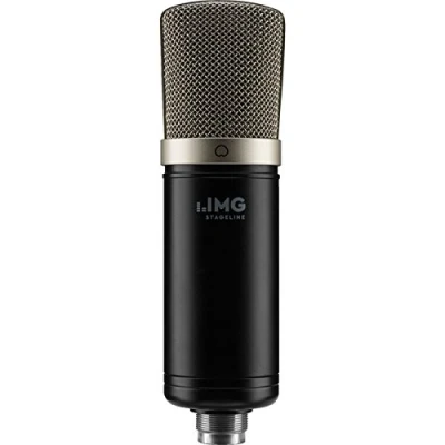 Abbildung von IMG Stageline ECMS 50USB Kondensator Mikrofon mit Großmembran, USB für anspruchsvolles Home Recording in Schwarz Plug and Play