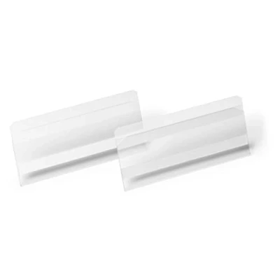 Abbildung von Durable Etikettentasche HARD COVER selbstklebend 150x67 mm, Packung à 10 Stück, 118119