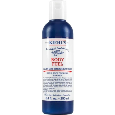 Abbildung von KIEHL&#039;S Erfrischendes und vitalisierendes 2 In 1 Duschgel Shampoo für Männer, alle Hauttypen, Body Fuel All One Energizing Wash, 250 ml