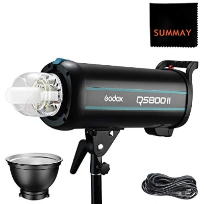 Abbildung von GODOX QS800II Profi Studio Mondlicht Strobe Blitz Licht 800W GN90 mit Modellierung Lampe Professionell Blitzlicht für Fotografie Porträt (QS800II)