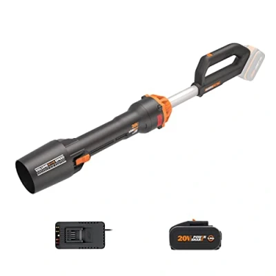 Abbildung von WORX WG543E, Handgehaltenes Gebläse, 209 km/h, Aluminium, Schwarz, Orange, 696 m3/h, 18 V, Lithium Ion (Li Ion)