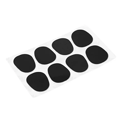 Abbildung von Drfeify Sax Mundstück Patch, Patchkissen Wind Instrument für Sopran Alt Tenor Saxophon Klarinette Zubehörteile(0.5mm großes Oval,schwarz)