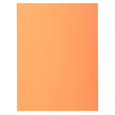 Abbildung von Exacompta 340002E 100er Pack Aktendeckel SUPER für DIN A4 in Pastellfarben PEFC™zertifizierte clementine ideal das Büro und Schule die mobile Organisation
