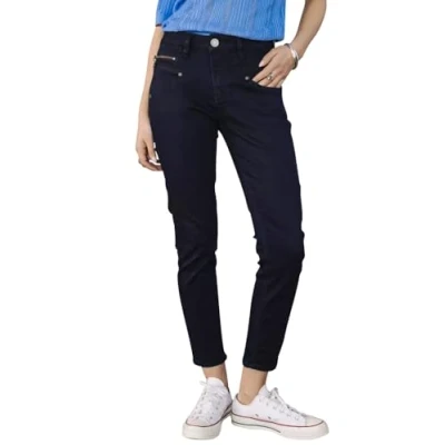 Abbildung von Freeman T. Porter Alexa High Waist Cropped Super Stretch Denim Flora Größe M