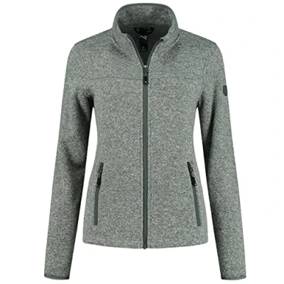 Abbildung von Kjelvik Strickfleecejacke Iris schnelltrocknend, atmungsaktiv, wärmend, Fleecefutter