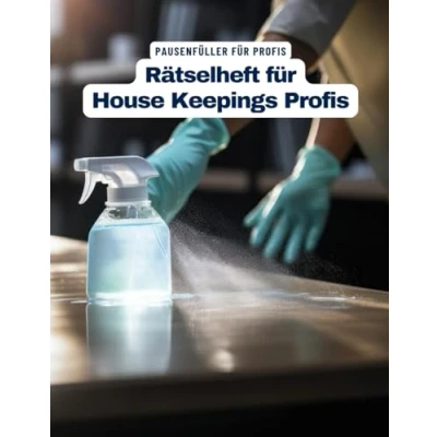 Abbildung von Ein Kreuzworträtsel Buch für Zimmermädchen und Housekeeping Profis mit Begriffen aus dem Berufsalltag.: Rätsel Knobelei in einem Kreuzworträtselheft Zimmermädchen.