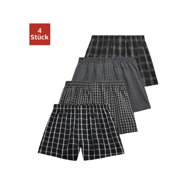 Abbildung von AUTHENTIC LE JOGGER Webboxer, (Packung, 4 St.), vier unterschiedliche Dessins