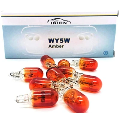 Abbildung von INION 10x Stück WY5W W2.1x9.5d T10 5W 12V AMBER Glühlampe Seitenlinker Autolampen Zugelassen (WY5W)