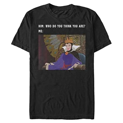 Abbildung von Henry Tiger Sleeping Beauty EVIL Queen MEME Unisex Tshirt print, Herren, Größe: Large, Black