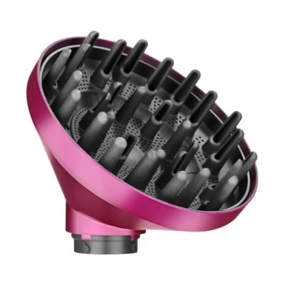 Abbildung von Xaosin Diffusor Aufsatz für Dyson Airwrap HS01 HS03 HS05, Diffuser Haare Locken Tragbarer Diffusordüse Haardiffusor Aufsatz, Umwandlung Curling Styler in Einen Haartrockner Rosenrot