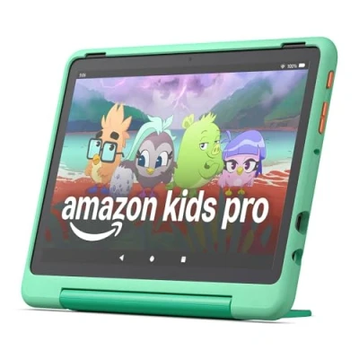 Abbildung von Fire HD 10 Kids Pro Tablet für Kinder ab dem Grundschulalter Mit Zoll Display, langer Akkulaufzeit, Kindersicherung und dünner Hülle Version 2023, 32 GB, Mintgrün