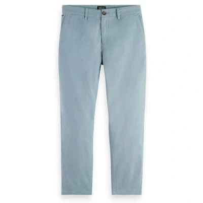 Abbildung von Scotch &amp; Soda Herren Drift Regular Tapered Twill Chino Pants, Bay Blue 7437, 33W / 30L EU