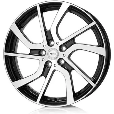 Abbildung von BROCK 5 loch 19Zoll 112mm Alufelge eB1 schwarz front poliert 0580071369 Felge