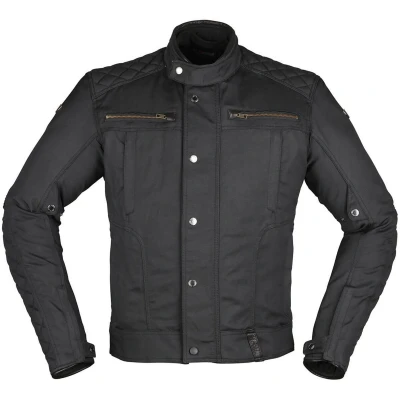 Abbildung von Modeka Thiago Motorrad Textiljacke (Black,3XL)