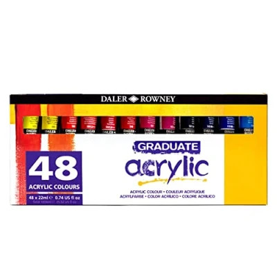 Abbildung von Daler Rowney Graduate Set Acrylfarben 48 x 22 ml