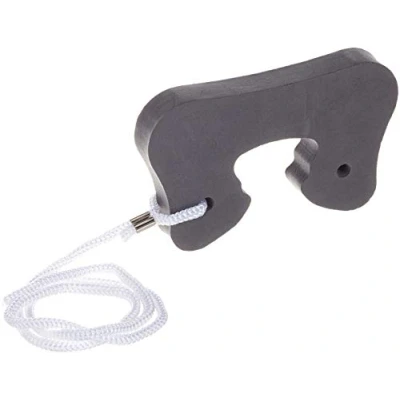 Abbildung von ABUS Türdämpfer Millie Stopper aus Schaumstoff mit Band auch an Festern einsetzbar Klemmschutz für Kinder und Babys 1 Stück schwarz 76969