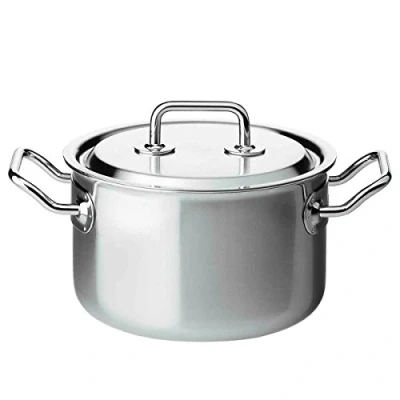 Abbildung von Spring 0415540620 Brigade Premium Fleischtopf mit Deckel, Edelstahl, silber, 15,2 x 27,2 29,2 cm