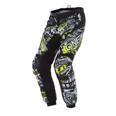 Abbildung von O&#039;NEAL Unisex 0108 826 Element Attack Pant, Schwarz/Neongelb, 38