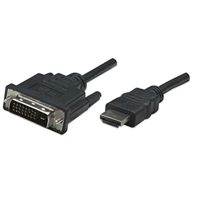 Abbildung von Manhattan 322782 HDMI auf DVI Kabel Stecker D Dual Link 1 m Schwarz