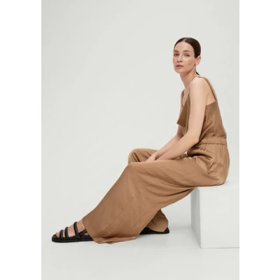 Abbildung von s.Oliver Black Label Stoffhose, Damen, Größe: 38, Sandstein