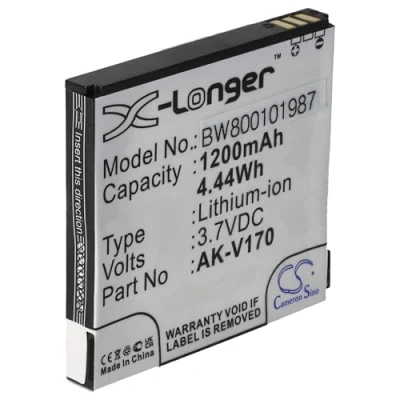 Abbildung von vhbw Li Ion Akku 1200mAh (3.7V) kompatibel mit Seniorentelefon Emporia EmporiaLIFEplus, Life Plus Ersatz für AK V170, V 170.