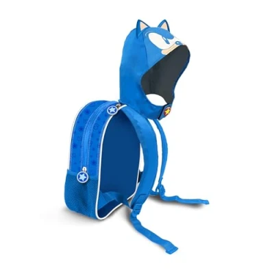 Abbildung von Karactermania Kinderrucksack Sonic The Hedgehog Kapuzenrucksack Kindertasche Spieltasche, mit Kapuze