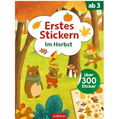 Abbildung von Erstes Stickern Im Herbst: Über 300 Sticker Stickerheft für Kinder ab 3 Jahren