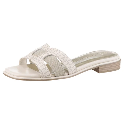 Abbildung von Marco Tozzi Pantolette flach, Damen, Größe: 41, Cream comb Schuhe