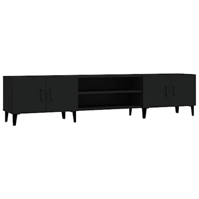 Abbildung von vidaXL TV Schrank Schwarz 180x31,5x40 cm Holzwerkstoff (1 St)