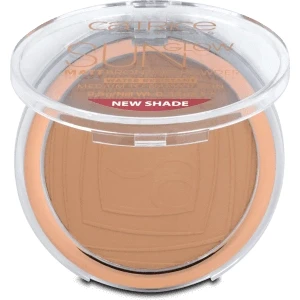 Abbildung von Catrice Sun Glow Matt Bronzing Powder, Puder, wasserfest, Nr. 030 Medium Bronze, braun, für Mischhaut, unreine Haut, mattierend, matt, vegan, Nanopartikel frei (9,5g)