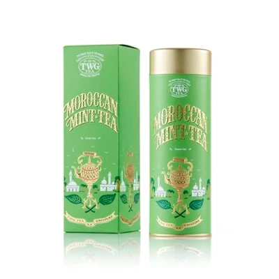 Abbildung von TWG Tea Moroccan Mint Grüner Tee Grüne Minzeblätter Haute Couture Dose, 120G Geschenkset