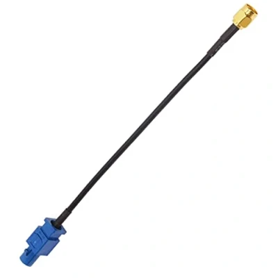 Abbildung von Bolwins H70 GPS Antenne Kabel Adapter Fakra auf SMA Stecker für VW Skoda Audi Elektro Kabel, (24 cm)