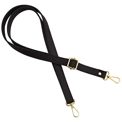 Abbildung von mtb more energy® Ersatz Band Schultergurt für Handykette Schwarz goldenfarbene Metall Schnalle und Karabiner Crossbody Austausch Gurt Schulterriemen Riemen