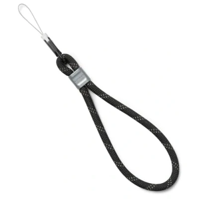 Abbildung von Ringke Rope Hand Strap Universal Handschlaufe Strapazierfähiger Verstellbarer Handgelenk Schlüsselanhänger mit Karabiner für Handyhüllen, Ohrhörer, Kameras, Spielkonsolen usw. Black